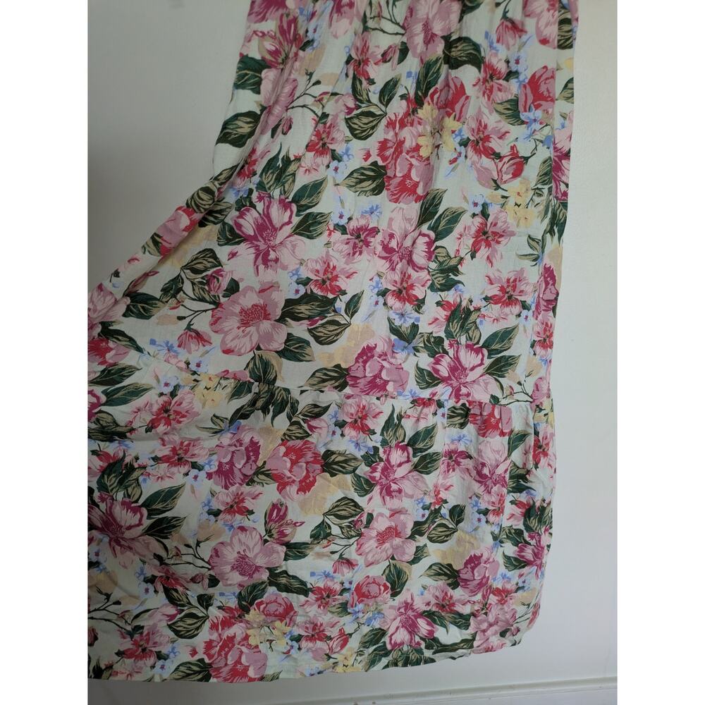 NWT A New Day Floral Ruffle Maxi Dress Tiered A-Line Sundress Cottagecore - Picture 4 of 6